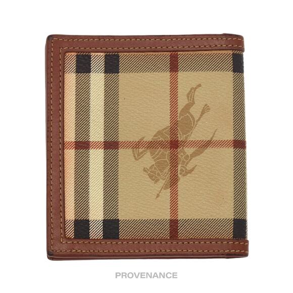 🔴 Burberry Bifold ID Card Wallet - Nova Check Brown - Picture 2 of 6